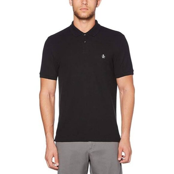 Penguin Size 4XL Men's Black Short Sleeve Golf Shirt  NWT $69 - Picture 1 of 3